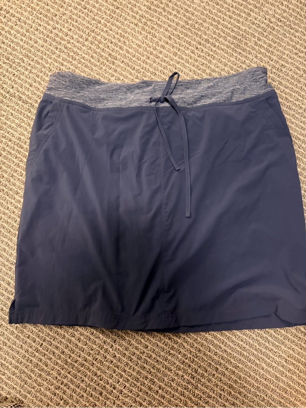 Duluth Trading Co Navy Dry on the Fly Skort.